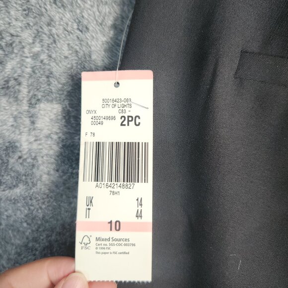 Anne Klein Black Wide Leg Trouser Dress Pants Career Office Formal NEW Size 10 - Picture 7 of 11